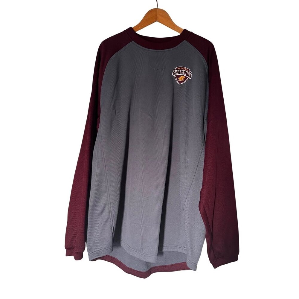 CMU Central Michigan university Adidas  2XL Baseball Champion‎ Sweatshirt